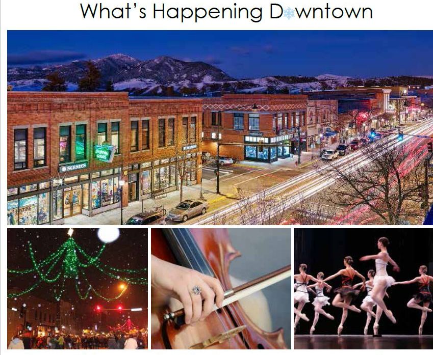 Downtown Bozeman Montana Winter Events