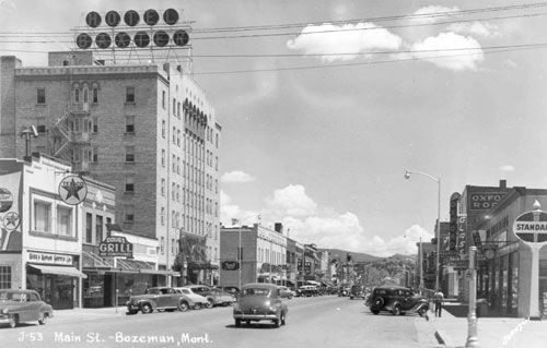 Baxter Hotel Downtown Bozeman Early 1950's Downtown Bozeman MT Hotel Baxter Early 50's