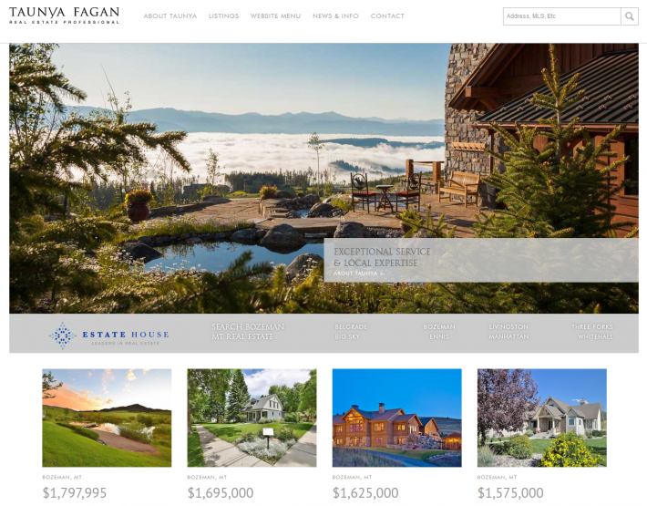 Taunya Fagan Bozeman Real Estate Home Page Photo
