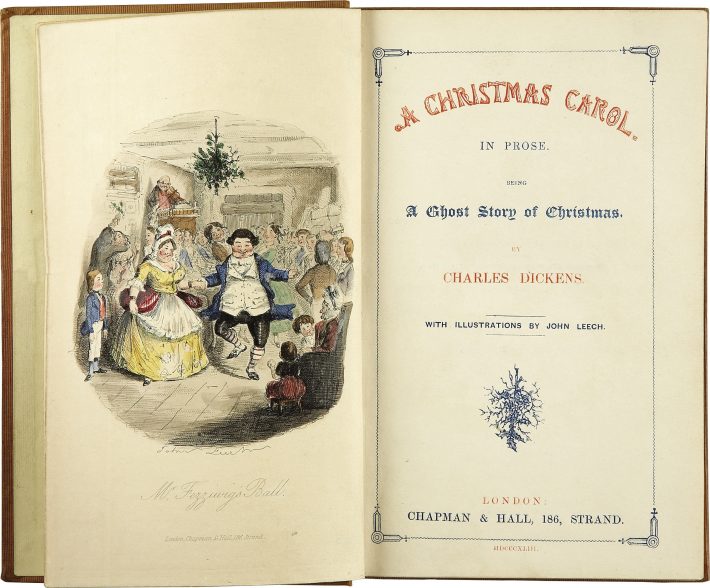 Charles Dickens, A Christmas Carol, First edition, 1843, John Leech Illustrator