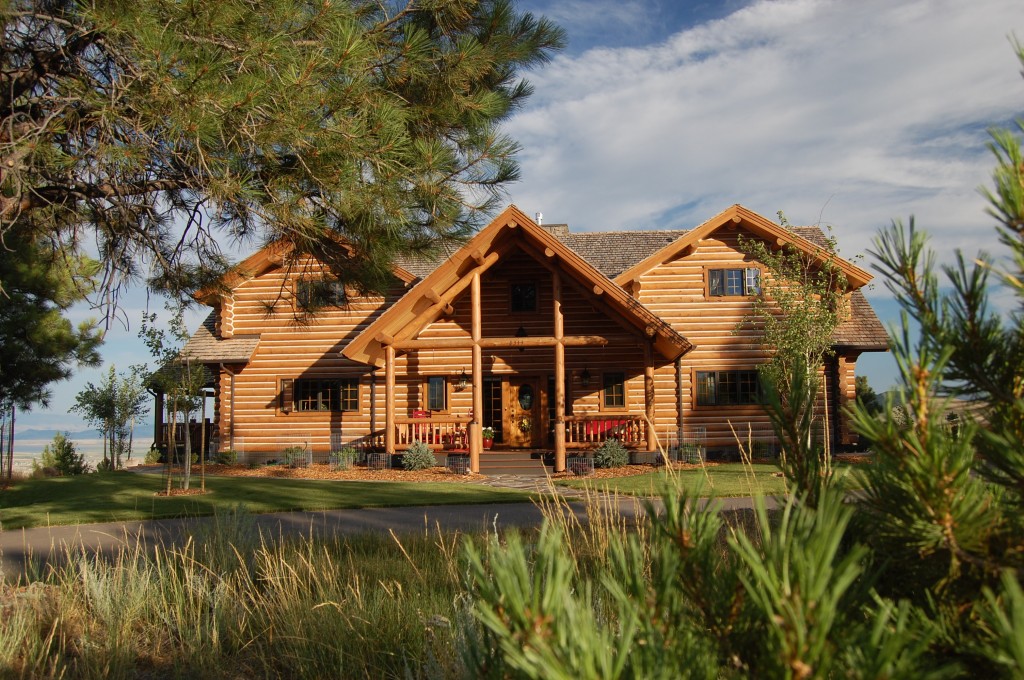 Old West Inspired Luxury Rustic Log Cabin In Big Sky Montana