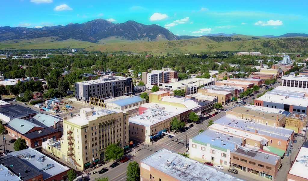 Downtown Bozeman Montana With Baxter Hotel