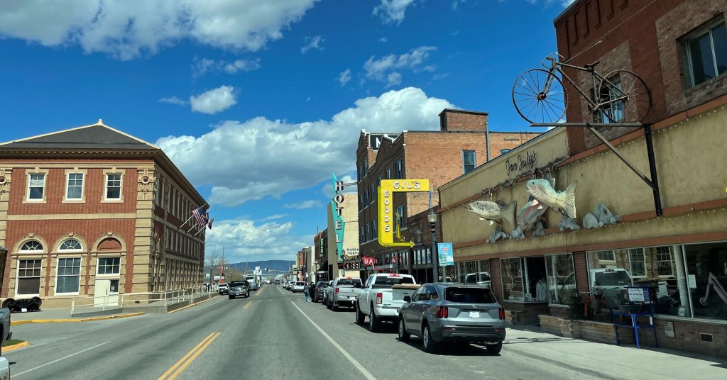 Photo Livingston Montana Train Depot