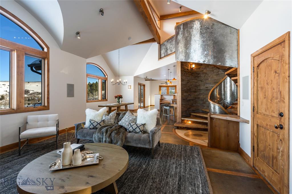 Living Room, 122 S Big Elk Meadow Road, Gallatin Gateway MT Photo Living Room, 122 S Big Elk Meadow Road, Gallatin Gateway MT